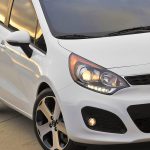 RIO (12-14) 7 the actual installation photo of the RIO car headlight cover