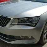the headlight plastic cover has been installed in skoda superb 3 made in 2018 the headlight plastic cover has been installed in skoda superb 3 made in 2018