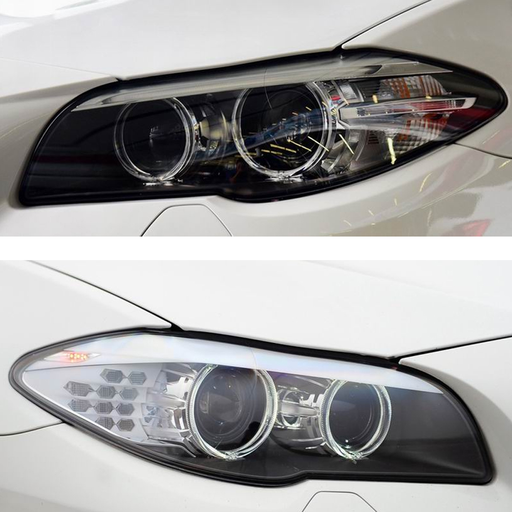 THE LEFT AND RIGHT HEADLIGHT LENS COVER INSTALLED ON THE SAME CAR BY HELLODIDO THE LEFT AND RIGHT HEADLIGHT LENS COVER INSTALLED ON THE SAME CAR BY HELLODIDO