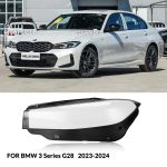 the headlights cover is for BMW3 G28 car made in 2023 and 2024 year the headlights cover is for BMW3 G28 car made in 2023 and 2024 year