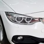 the enlarged diagram of the right side vision of BMW 4 series F32/F33/F36/F82 (13-16) headlight lens cover which has been installed on the 2015 year BMW 4series car the enlarged diagram of the right side vision of BMW 4 series F32/F33/F36/F82 (13-16) headlight lens cover which has been installed on the 2015 year BMW 4series car