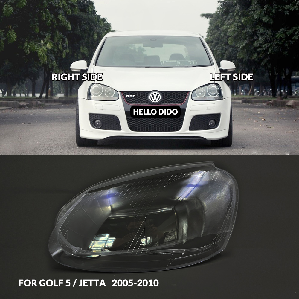 The actual effect picture of the Golf 5Jetta (05-10) headlight cover installed on the car