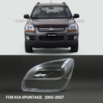 the photo of installed headlight glasses for Sportage 05-07 6