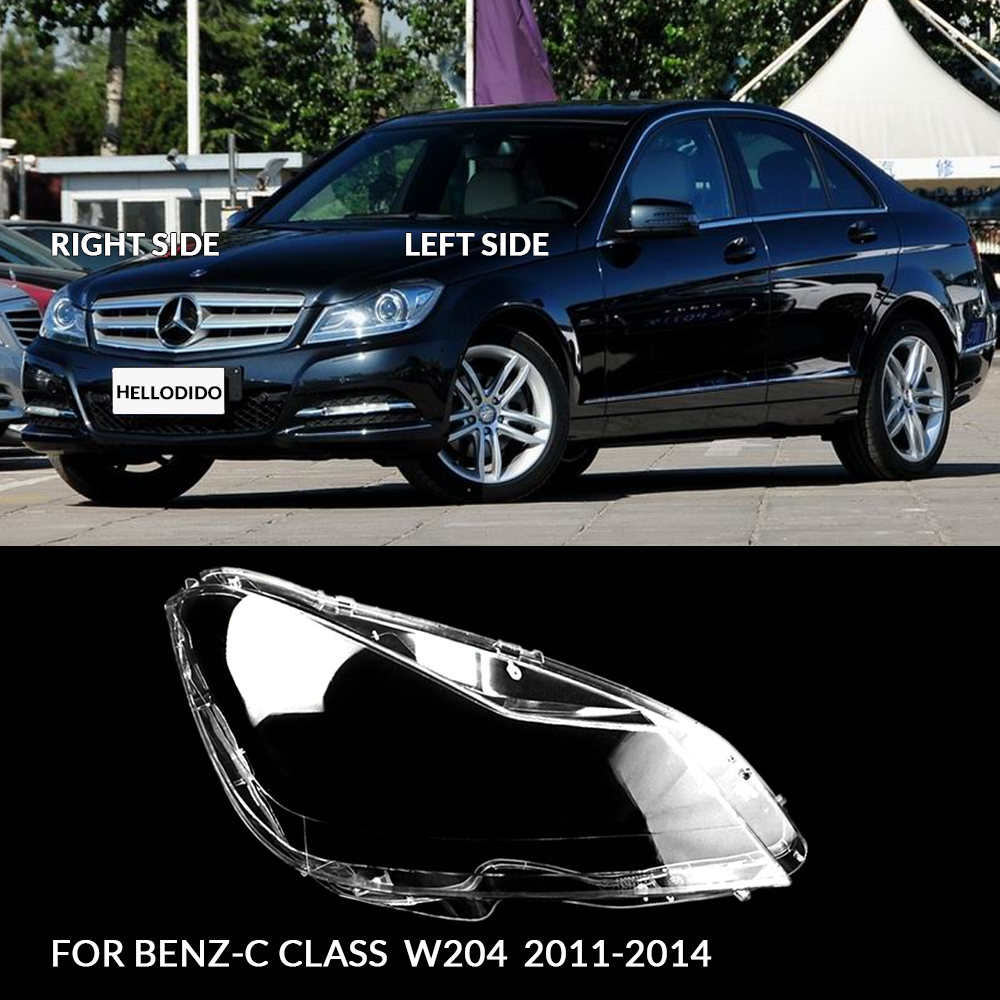 plastic cover headlights about w204 mercedes car